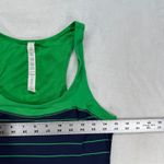 Lululemon‎ Tank Top Racerback Striped Athletic Sleeveless Size 6 Blue Photo 1