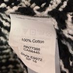 Madewell Saunter Black White Knit Geometric Striped Open Cardigan Sweater Top XS Photo 5