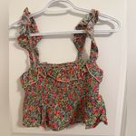 Natural Life NWT  Smocked Cropped Tank Medium Photo 1