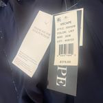 XScape  Capelet Mini Dress Navy Blue Sequin Trim Sheath Sheer Cape 2OW NWT Photo 8