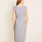 Ann Taylor pinstripe stripe bi-stretch sheath dress 00p Photo 1