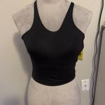 Athletic Works  Black Fitted Scoop Neck Tank Top, Sz S Photo 0