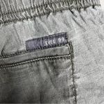 Level 99 Laird Olive Green Linen Viscose Blend Shorts Size M Photo 5