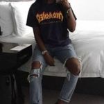 Thrasher  Magazine Black Large Orange Lettering Women’s Size L / Men’s Size M Photo 2