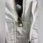 American Eagle Outfitters XS Padded Vest Hoodie Jacket with Faux Fur in White Photo 6