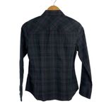 J.Crew Slim Stretch Perfect Shirt Black Watch Royal Tartan Plaid Holiday Sz 4P Photo 8