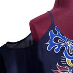 Trina Turk NWT Womens  Lace Up V-Neck Cold Shoulder Pool Swim Cover-Up - XS Photo 2