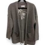 The Beach People Palm Tree Cardigan Sweater with embroidered logo size XL/2XL Photo 0