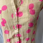 Fun & Flirt  sleeveless button down Medium Photo 2