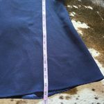 TICKERNUCK POMANDER PLACE Navy Faye Blouse High Neck Top Back Tie Size Medium Blue Photo 9