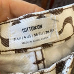 Cotton On  High Rise Super Stretch Straight Leg Wavy Geometric Printed Jeans sz 4 Photo 7