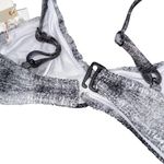Good American NWT Always Fits Twist Bikini Top Gray Tie Dye Size 0 / XS GSW0522 Photo 3