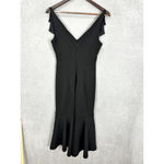 Lulus  Midi Dress Womens‎ Small Black Sleeveless Ruffle Dark Feminine Lolita Boho Photo 1
