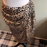 Hugo Boss  Vedina Faux Wrap Satin Animal Print Midi Skirt, Size 12, MSRP $248 Photo 4