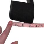 American Eagle Women Black Suede Slip On Mule Block Heel Open Toe Size 9 Shoe Photo 8