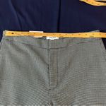 Nine West  Black Silver Houndstooth Stretch Knit High Rise Kick Flare‎ Pants 8 Photo 10