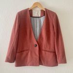 Anthropologie Cartonnier Cornerstone Rust Orange Blazer Photo 2