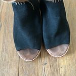 Toms Black and Tan Sandals with Chunky Heel Photo 7