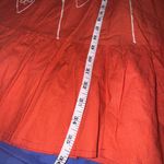 Magic  Red Smocked Sundress with Spaghetti Straps Photo 4