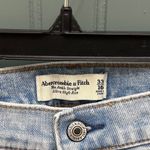 Abercrombie & Fitch Abercrombie Fitch Womens Jeans Light Wash Straight Leg Distressed Size 16 33 Photo 4