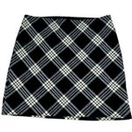 Talbots Plaid Black and White Women's Skirt. Size-10 Photo 0