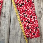 Bebe Red Pink Black and White Floral Capri. Size Medium. EUC Photo 1