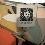 Anne Klein Dress Coral Multi Short Sleeve Scoop Neck Knee Length Sz 10 Photo 2