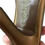 Cole Haan  Nike Air vintage Women's Gold Peep Toe heels Photo 4