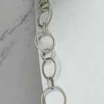 Joan Rivers Sparkly Silver Tone Long Chain Link Necklace ✨ Photo 7