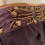 Anthropologie  Purple Boho Embellished Top Medium Tassels  RARE FEW LOOSE THREADS Photo 4