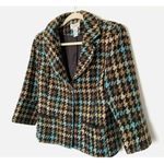 John Paul Richard VTG Uniform  Plaid Clueless Preppy Academia Blazer Jacket Sz 12 Photo 2