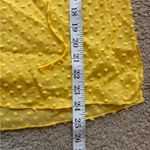 Alice + Olivia  Yellow Boho Short Swiss Dot Sleeve Julius Ruffle Sleeve Blouse S Photo 14