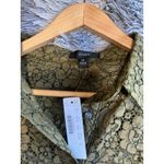 J.Crew   Classic Fit  Lace  Lined Button Up Top Shirt  In Moss Green  Size 10 Photo 2