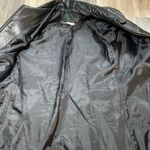 Vintage 90s DC Collection Sleek Black Vegan Leather Zip Up Jacket Size Small Photo 4