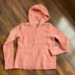 TSE  100% Cashmere Hooded Knit Sweater 3 Button Soft Pink Vintage Photo 1