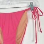 J.Crew NWT  Curved-Waist Cheeky String Bikini Bottom with Beads Pink Size Small Photo 2
