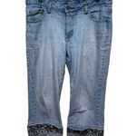 D. Jeans Y2K Embroidered Denim Capri 10T Photo 0