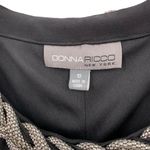 Donna Ricco NWT Gathered Black Jersey Silver Chain Neckline Dress Size 10 Photo 3
