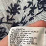 Liz Lange  navy embroidered Maternity top Size Small Photo 5