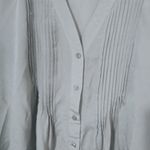 Rose + Olive  S Taupe Cut Work Trim Top Photo 4