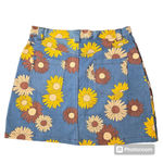 Unique Vintage  Denim Like MIni Skirt Photo 5