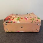 Gucci  Bamboo Pink and Beige Floral Leather 2 Way Handbag - Preowned Photo 2