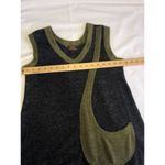 Rising International Size S Dress Sweater Knit Sleeveless Gray Green Asymmetric Photo 3
