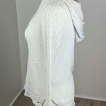 American Eagle  White Long Sleeve Top/Coverup with Hood Size M Photo 2