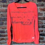 Nike  Orange November Project Spray Paint T-Shirt Women's Size Small Photo 0