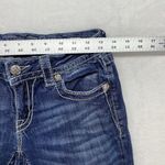 Miss Me Jeans Womens 27 cuffed capri blue Denim embellished fleur de lis Pockets Photo 2