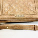 Bebe  Brown Quilted Chain Strap Bag Photo 2