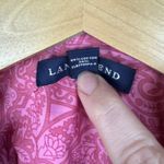 Lands' End  Pink Paisley Button Down Shirt Size 18W Preppy Feminine Office Casual Photo 4
