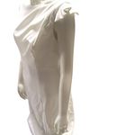 Calvin Klein  Elegant White One-Shoulder Dress With Bow Accent Zipper Back  Sz 8 Photo 3