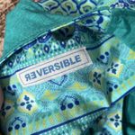 Kuhl  Dress Medium Karisma Reversible Twist Back Tank Dress Turquoise Geometric Photo 3